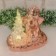 Enfeite Natalino Decorativo Anjo e Árvore C/ Luz 9,7 Cm