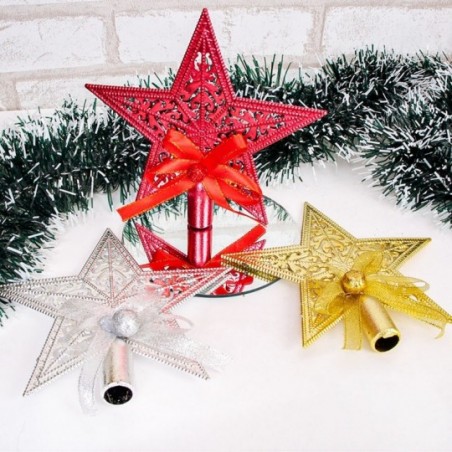 Estrela Ponteira De Natal Arabesco Colorida 19 Cm