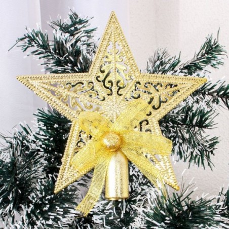 Estrela Ponteira De Natal Arabesco Colorida 19 Cm