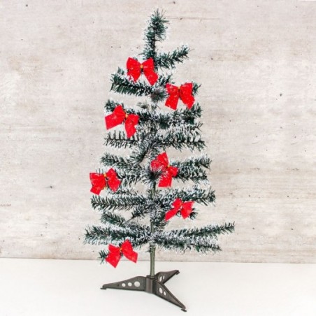 Árvore De Natal Verde Nevada Com 40 Galhos 60 Cm