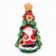 Enfeite Natalino Árvore Natal Papai Noel Com LED 14 cm