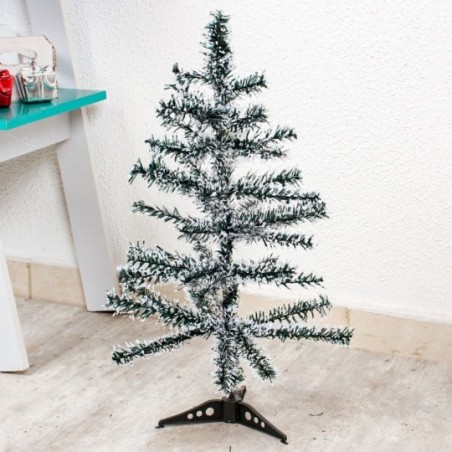 Árvore De Natal Nevada Com 50 Galhos 60 Cm