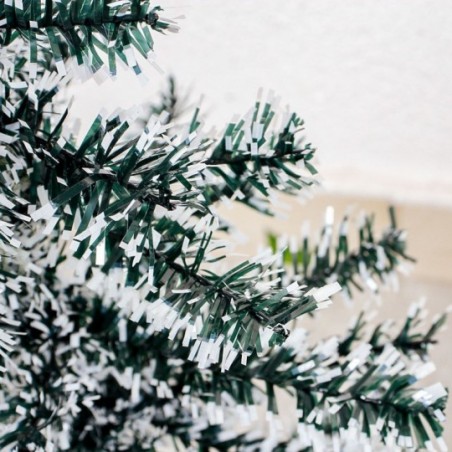 Árvore De Natal Nevada Com 50 Galhos 60 Cm