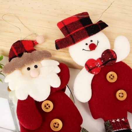 Enfeite De Pendurar Natal Bonecos Sortidos 18 Cm