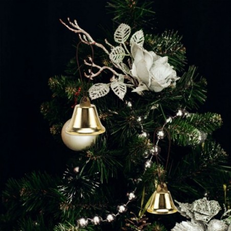Enfeite De Natal Pendurar Sinos Colorido C/ 24 Peças