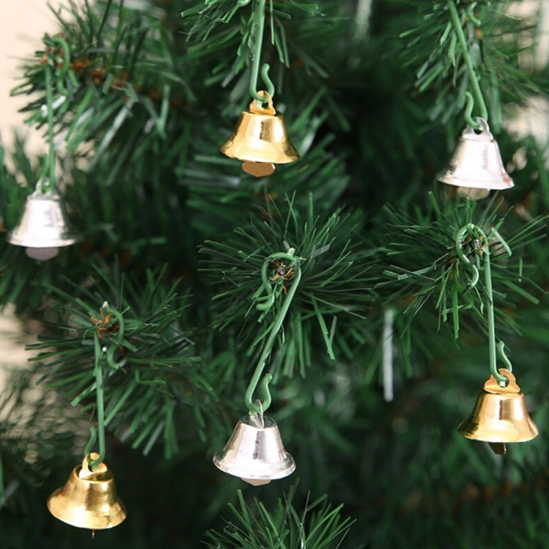 Enfeite De Natal Pendurar Sinos Colorido C/ 24 Peças