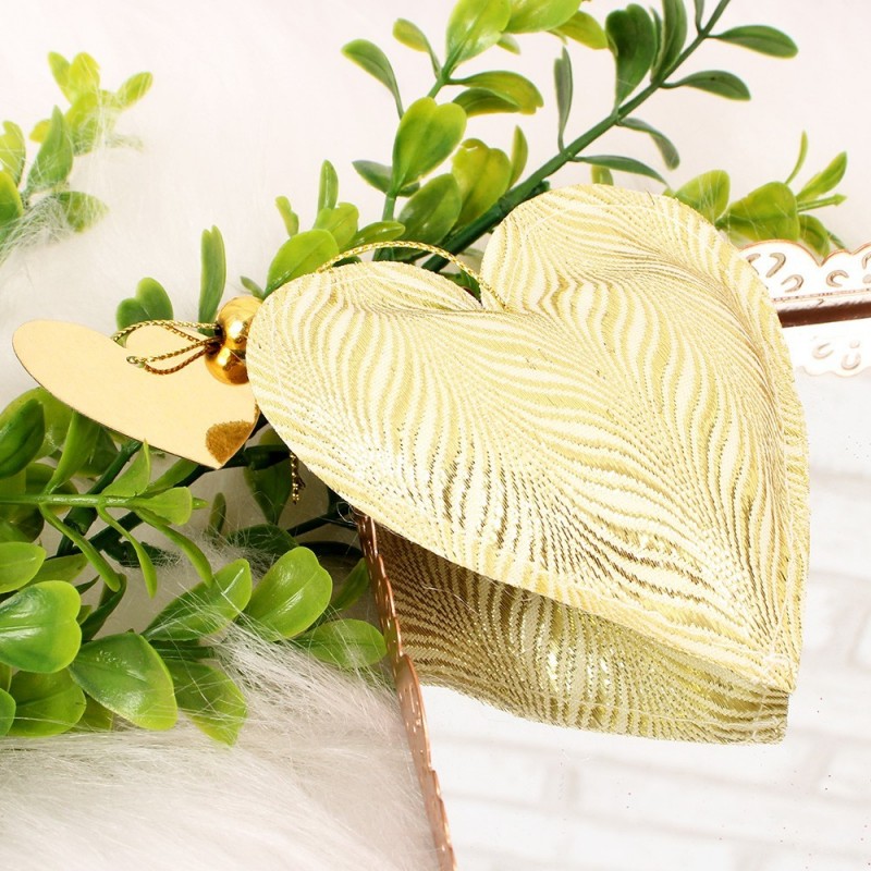Enfeite Natal De Pendurar Coração C/ Pingente 10 Cm