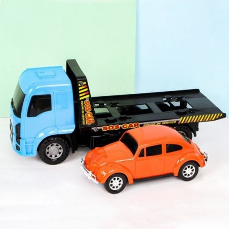 Brinquedo Caminhão Plataforma Socorro C/ Carrinho