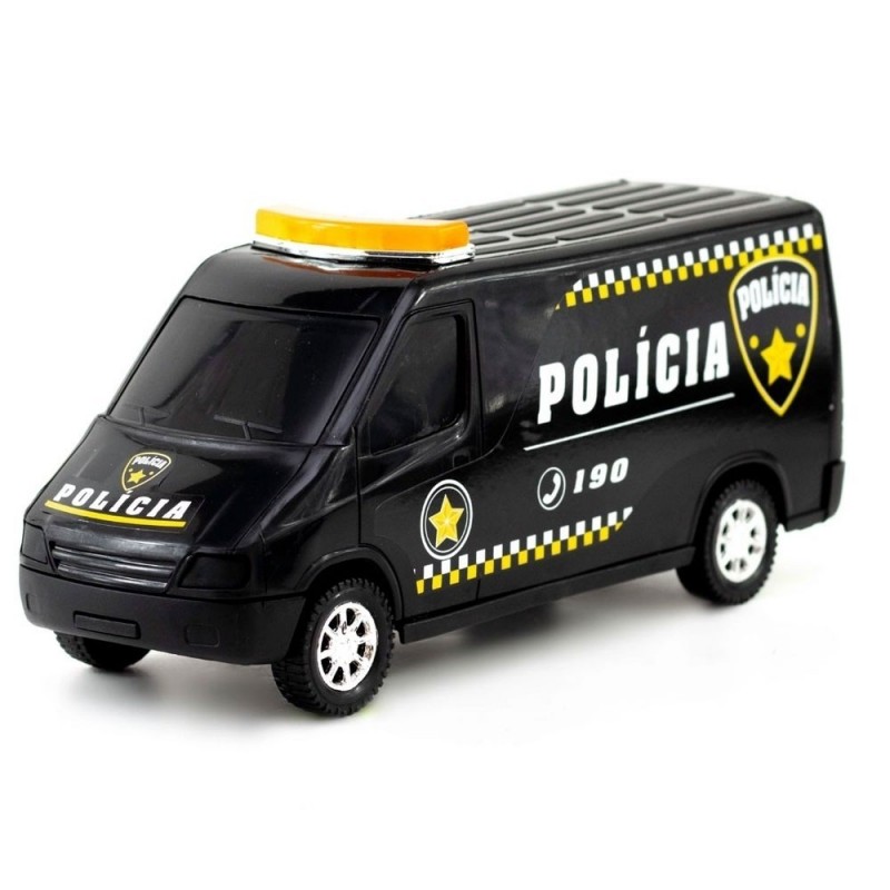 Van Resgate Polícia Ambulância Bombeiro 23 cm Brinquedo Infantil
