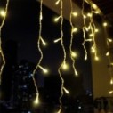 Pisca Pisca Cascata Branco Led 100 Lâmpadas 220V 2 Metros