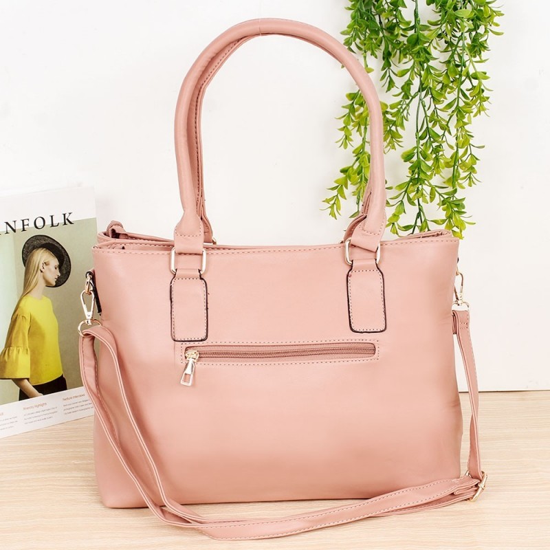 Bolsa Totem Feminina Alto Relevo Com Tachas Duas Repartições