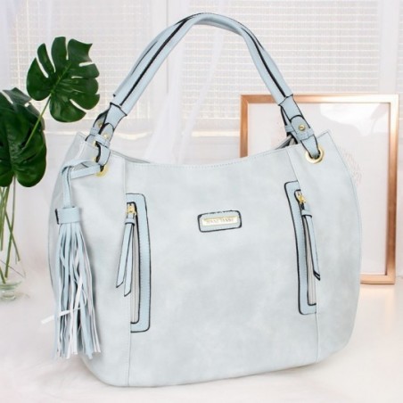 Bolsa Feminina Hobo Luxo Em Alto Relevo Com Tassel