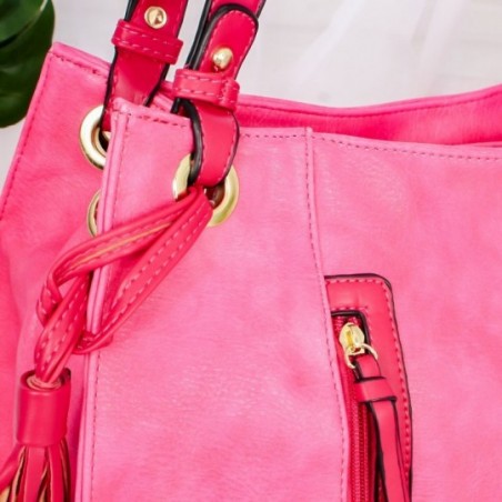 Bolsa Feminina Hobo Luxo Em Alto Relevo Com Tassel