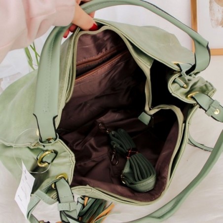 Bolsa Feminina Hobo Luxo Em Alto Relevo Com Tassel
