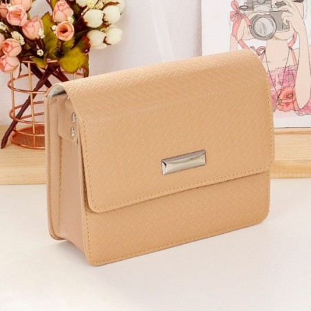 Bolsa Luxo Feminina Estruturada Báu Transversal Em Matelassê