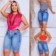 Short Jeans Feminino Pedal Meia Coxa Azul Claro 36 Ao 46