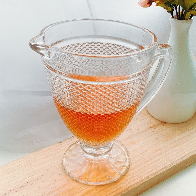 Jarra Em Vidro Vintage 1 Litro Suco Água Fratelli