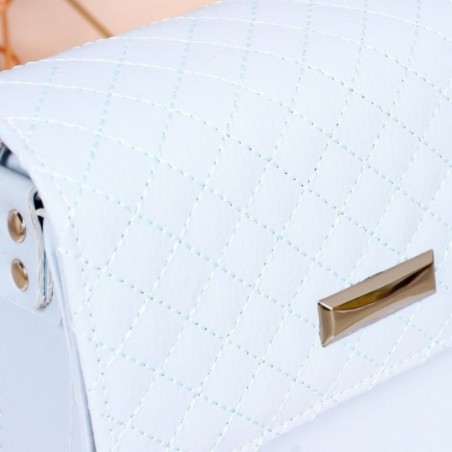 Bolsa Luxo Feminina Estruturada Báu Transversal Em Tressê