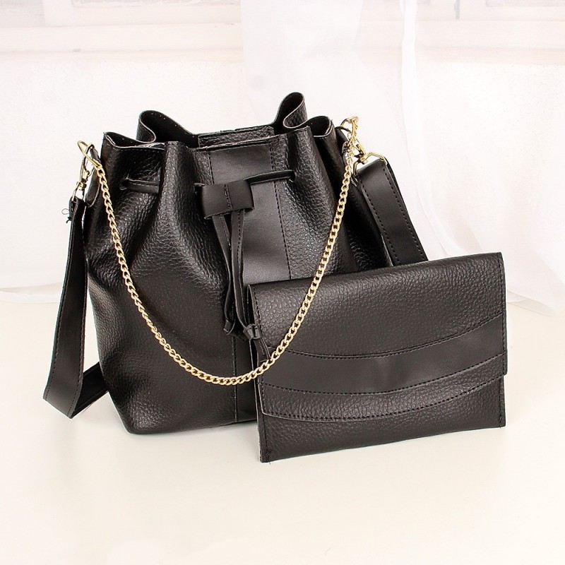 Bolsa Transversal Saco Feminina Luxo Com Correntes 