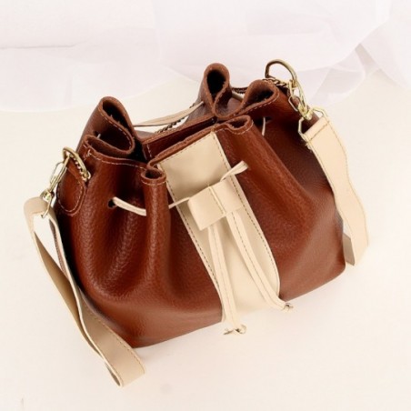 Bolsa Transversal Saco Feminina Luxo Com Correntes 