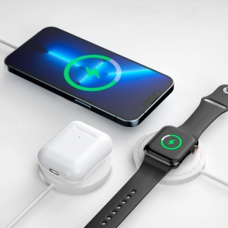Carregador Por Indução Portátil Wireless Inteligente Magnético