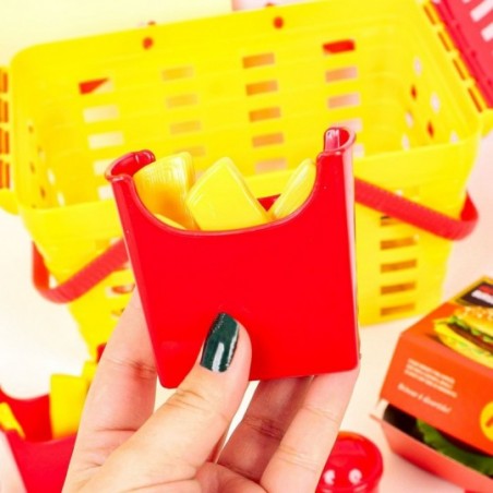 Cesta Piquenique Brinquedo Infantil Com 19 Peças