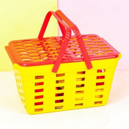 Cesta Piquenique Brinquedo Infantil Com 19 Peças