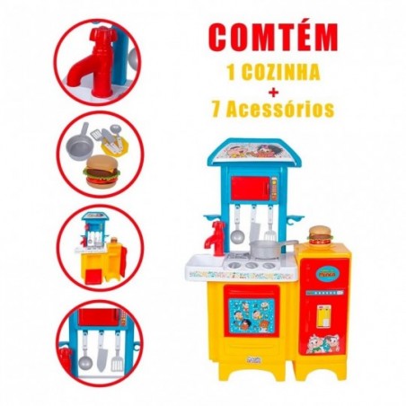 Cozinha Completa Infantil Turma Da Mônica Magic Toys