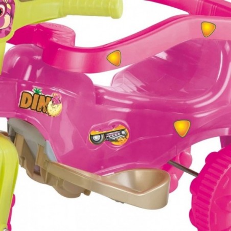 Triciclo Passeio Velotrol Infantil Meninas Dino Pink