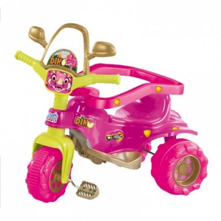 Triciclo Passeio Velotrol Infantil Meninas Dino Pink