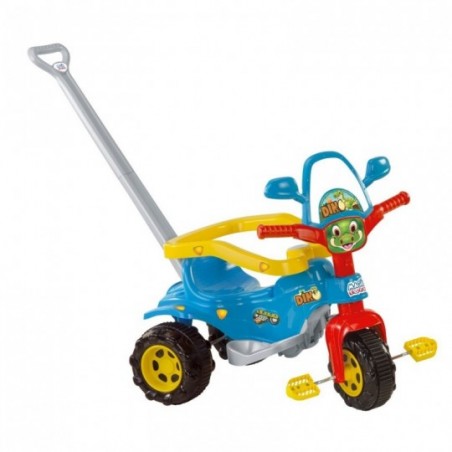 Triciclo Passeio Velotrol Infantil Tico Tico Dino Azul