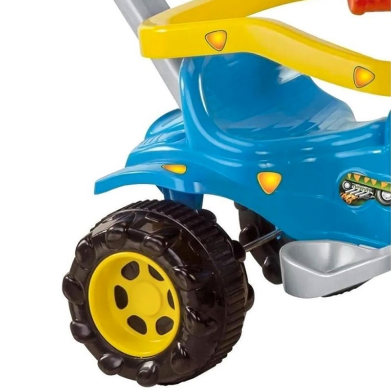 Triciclo Passeio Velotrol Infantil Tico Tico Dino Azul