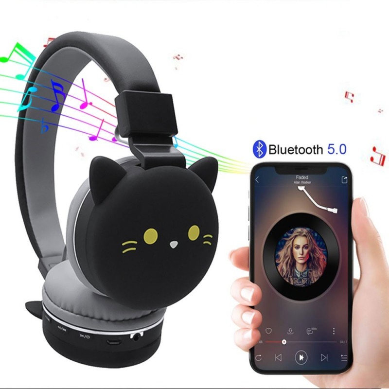 Fone de Ouvido Headphone Infantil Bluetooth Fm SD Bichinhos