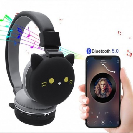 Fone de Ouvido Headphone Infantil Bluetooth Fm SD Bichinhos