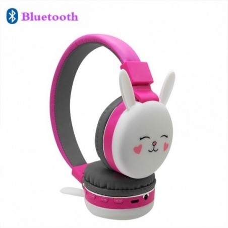 Fone de Ouvido Headphone Infantil Bluetooth Fm SD Bichinhos