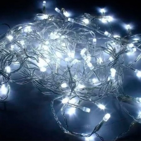 Pisca Pisca Cascata LED 127V 100 Lâmpadas 2,5M Branco
