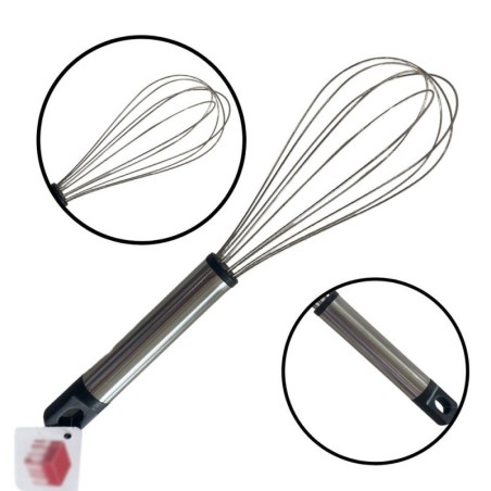 Batedor De Claras Fouet Manual Aço Inox 19 CM