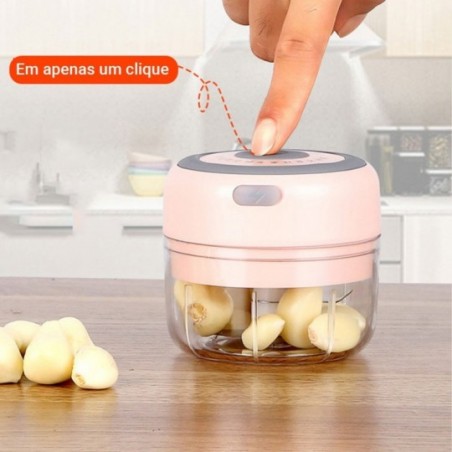 Processador Triturador Alimentos 100Ml Elétrico Recarregável