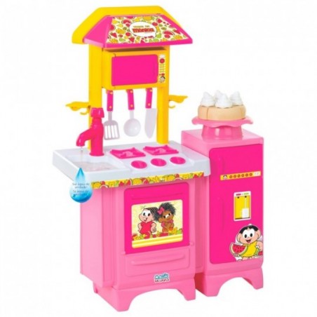 Cozinha Completa Infantil Turma Da Mônica C/ Água Magic Toys
