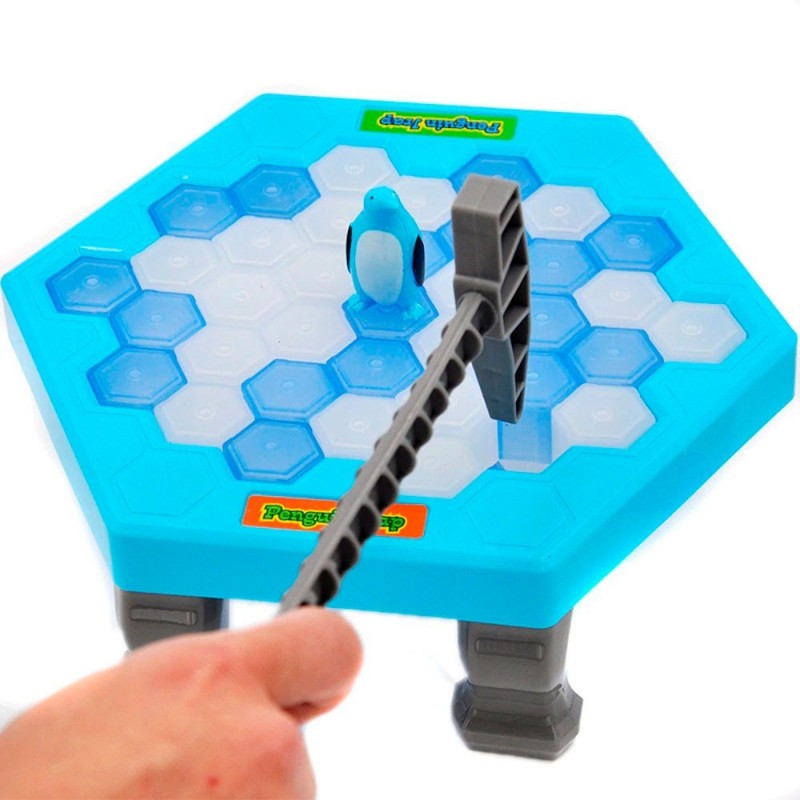 Jogo Infantil Mini Mesa Quebra Gelo Pinguim Numa Fria