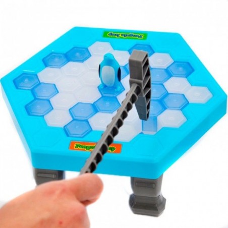 Jogo Infantil Mini Mesa Quebra Gelo Pinguim Numa Fria