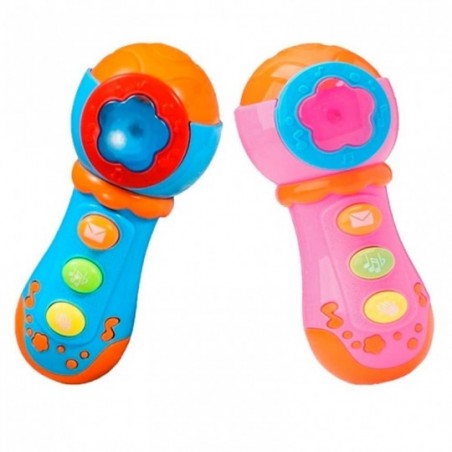 Microfone Baby Musical Infantil C/ Luzes Música Sons