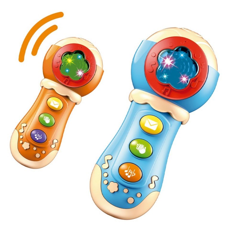Microfone Baby Musical Infantil C/ Luzes Música Sons
