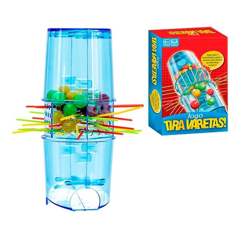 Jogo Tira Varetas De Mesa Brinquedo Infantil 46 Peças