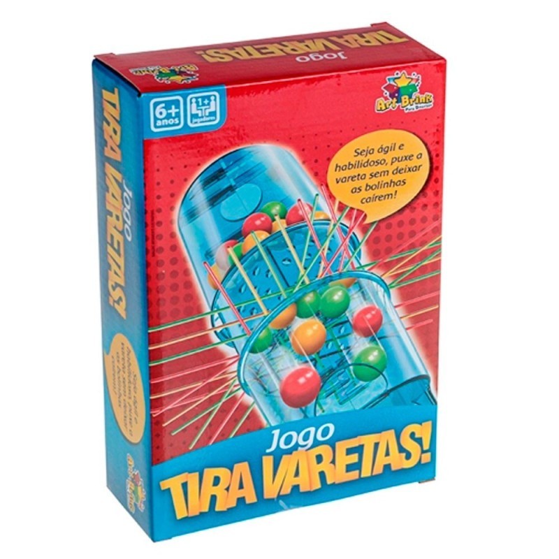 Jogo Tira Varetas De Mesa Brinquedo Infantil 46 Peças
