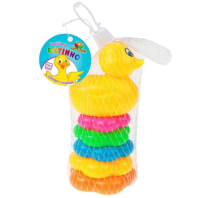 Jogo Argolas Equilibra Patinho Brinquedo Educativo Infantil 