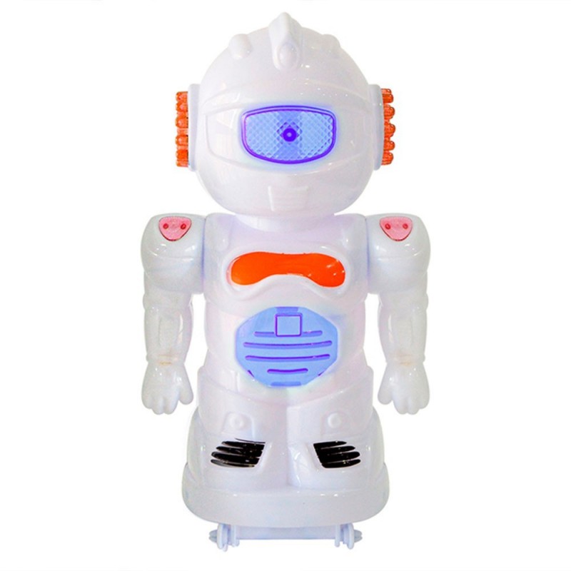 Boneco Robô Brinquedo Infantil Com Luzes 20 Cm