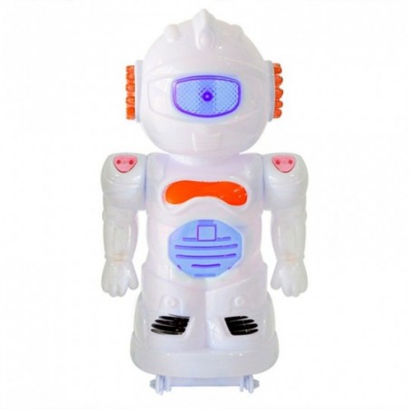 Boneco Robô Brinquedo Infantil Com Luzes 20 Cm