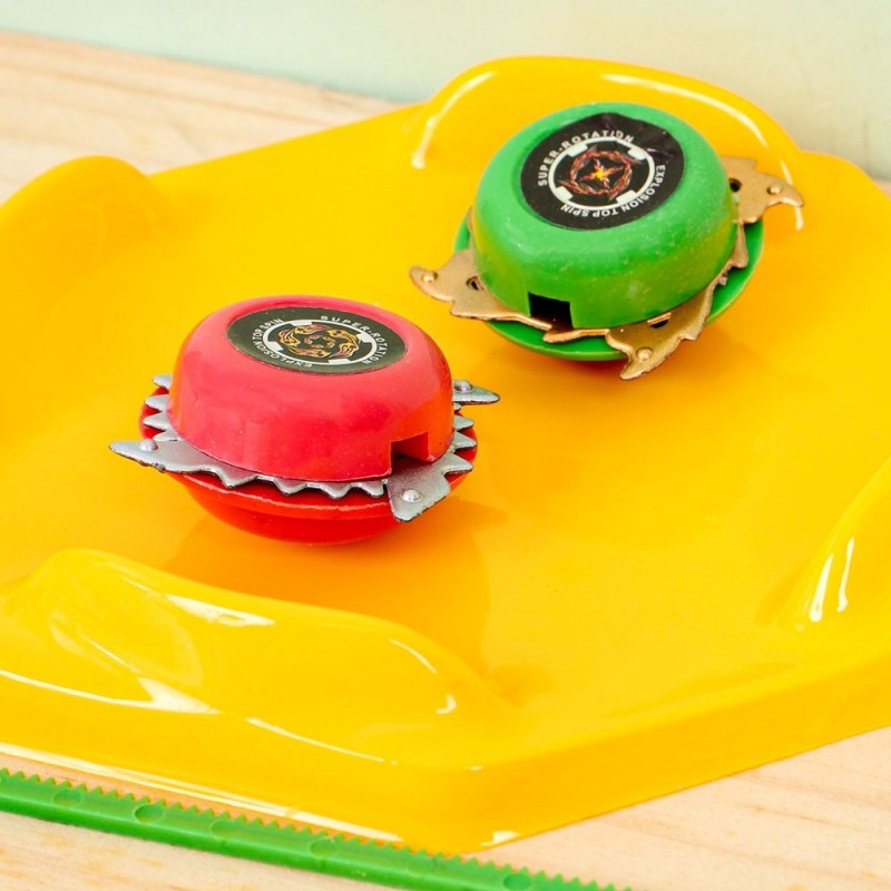 Top Pião Beyblade Com Arena 4 Peças Brinquedo Infantil