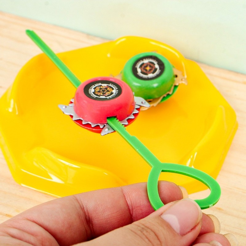 Top Pião Beyblade Com Arena 4 Peças Brinquedo Infantil